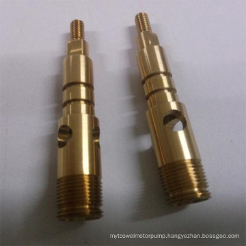 Custom Design CNC Machined High Precision Brass Splined Transmission Shaft